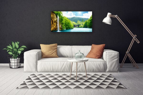 Obraz canvas Harmonijny Krajobraz Alpejski