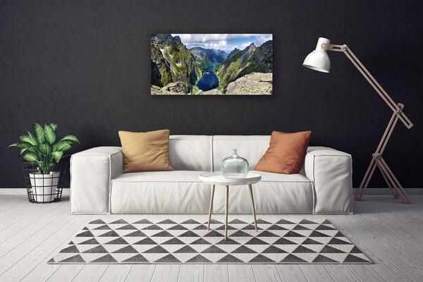 Obraz canvas Panorama Alpejskich Szczytów