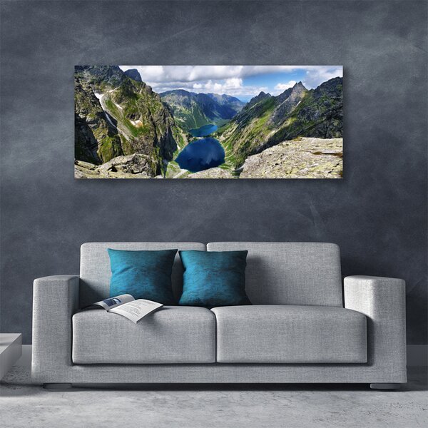 Obraz canvas Panorama Alpejskich Szczytów