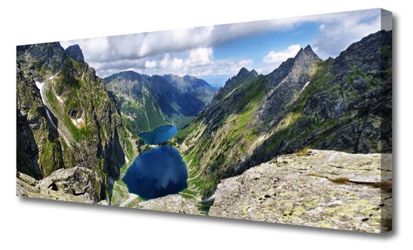 Obraz canvas Panorama Alpejskich Szczytów