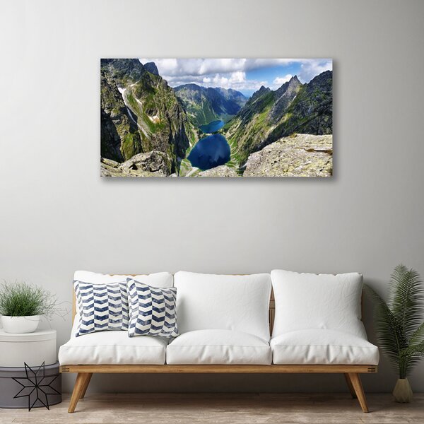 Obraz canvas Panorama Alpejskich Szczytów