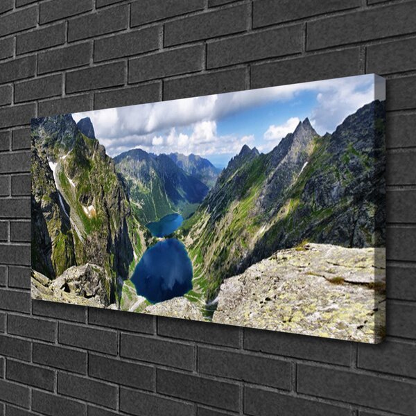 Obraz canvas Panorama Alpejskich Szczytów