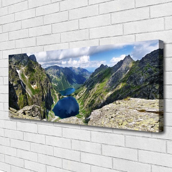 Obraz canvas Panorama Alpejskich Szczytów