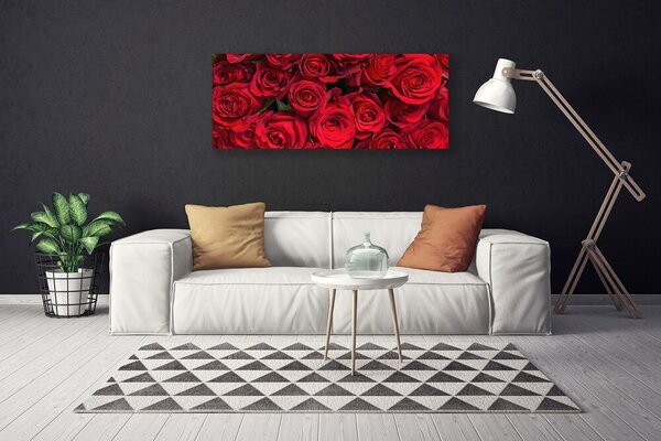 Obraz canvas Klasyczny Bukiet Czerwonych Róż