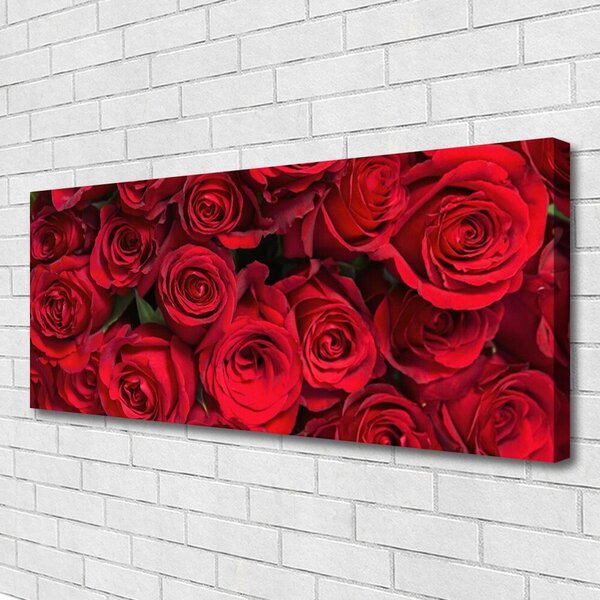 Obraz canvas Klasyczny Bukiet Czerwonych Róż