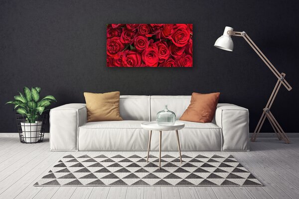 Obraz canvas Klasyczny Bukiet Czerwonych Róż