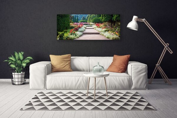 Obraz canvas Romantyczne Schody w Ogrodzie