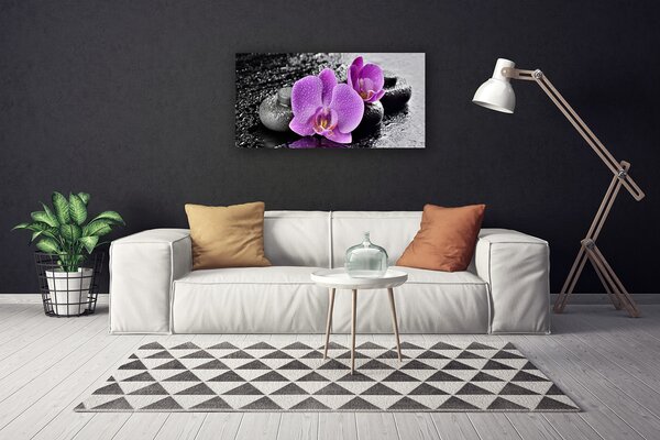 Fotoobraz na płótnie Egzotyczna Orchidea w Gabinecie Spa