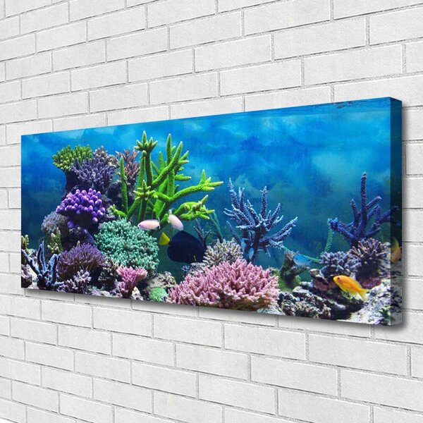 Obraz canvas Kolorowy Świat pod Lustrem Wody
