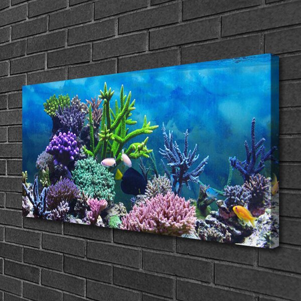 Obraz canvas Kolorowy Świat pod Lustrem Wody