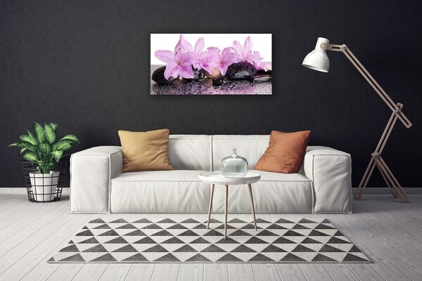 Obraz canvas Perlista Rosa na Lilii Wodnej