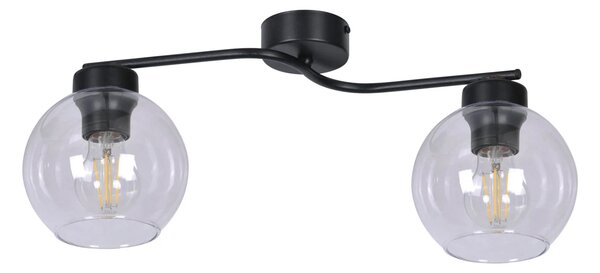Podwójna lampa sufitowa z przezroczystymi kloszami - A796 R0-S33