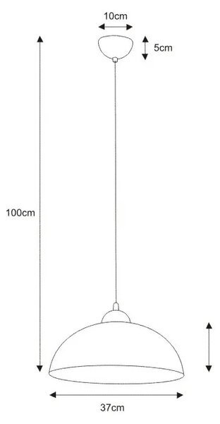 Biała lampa wisząca kuchenna - 4X A790 B2-R59