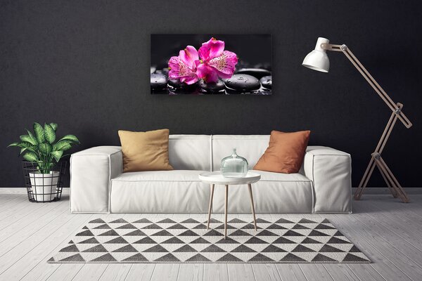 Obraz canvas Śnieżnobiały Storczyk w Detalu