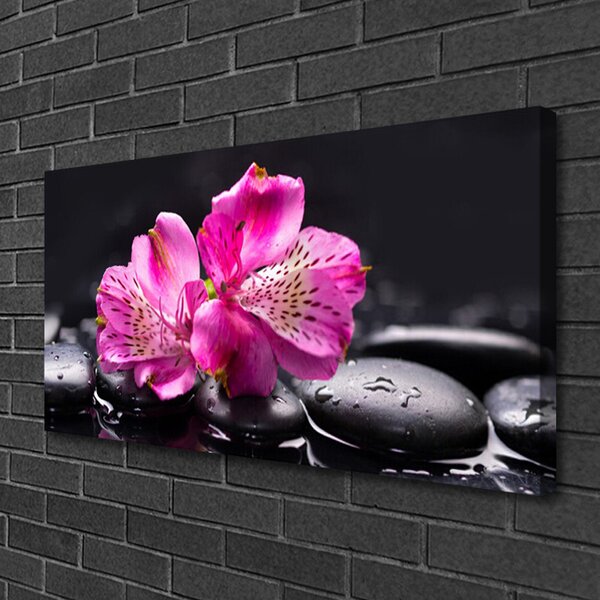 Obraz canvas Śnieżnobiały Storczyk w Detalu