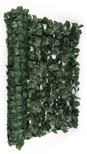 Blumfeldt Fency Dark Ivy, osłona balkonowa, osłona przed wiatrem, 300 x 150 cm, bluszcz ciemnozielony