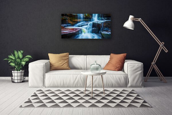Obraz canvas Odbicie Liści w Cichej Tonii