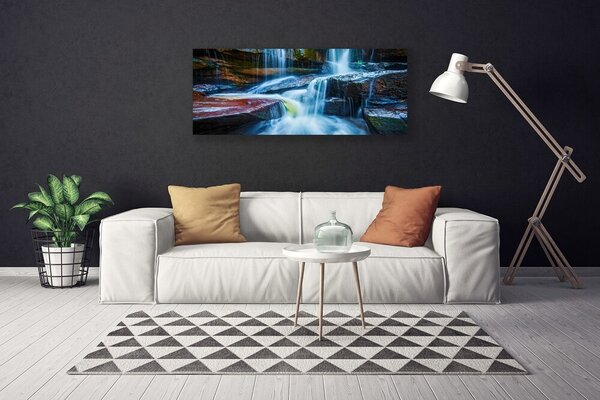 Obraz canvas Odbicie Liści w Cichej Tonii