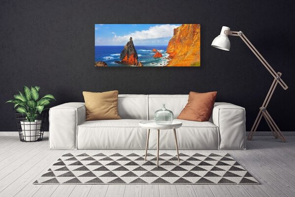 Obraz canvas Surowy Pejzaż Nadmorskich Skał