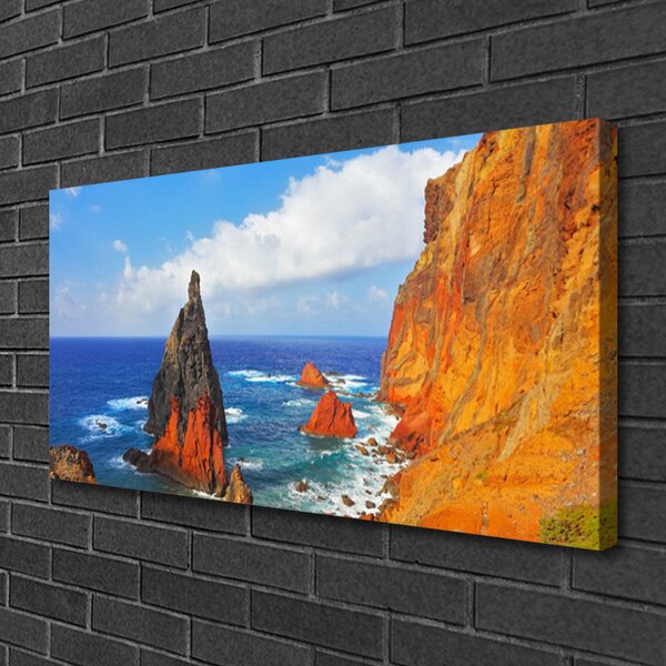 Obraz canvas Surowy Pejzaż Nadmorskich Skał