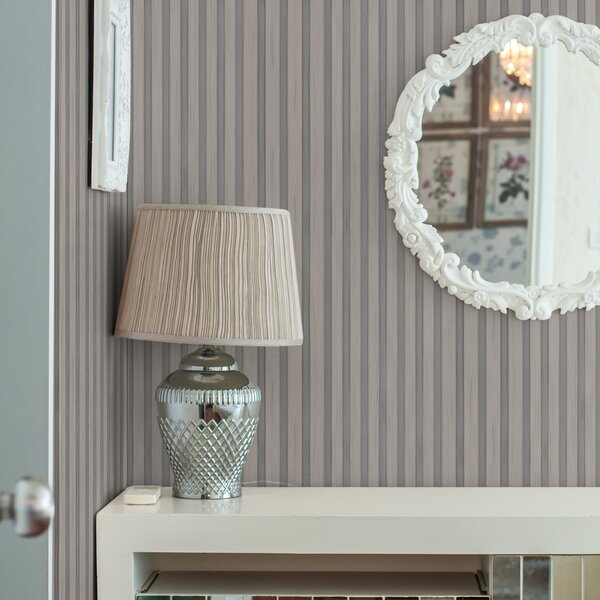Tapety Jasne drewniane listwy z delikatnymi szarymi paskami, Tapety Geometryczne, Tapety w paski, a00991v1 : Uwalls.pl