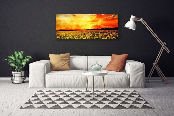 Obraz canvas Malownicza Polana u Podnóża Gór