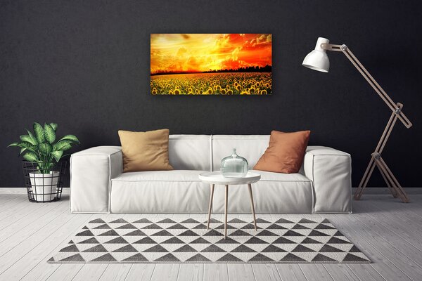Obraz canvas Malownicza Polana u Podnóża Gór