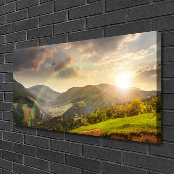 Obraz canvas Szlak nad Przepaścią o Zmierzchu