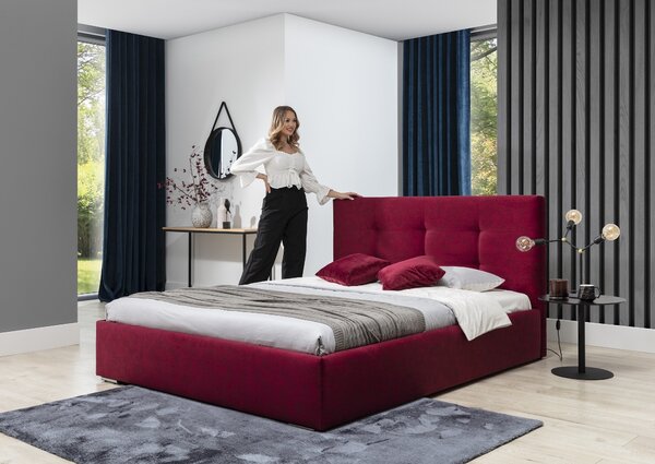 Łóżko Genua 160x200 cm tapicerowane, do sypialni