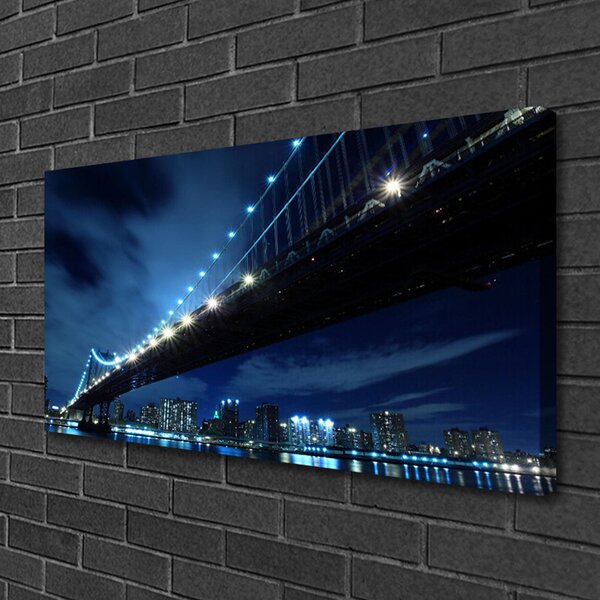Obraz canvas Panorama Nowoczesnego Mostu