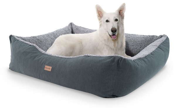 Brunolie Emma, legowisko dla psa, możliwość prania, antypoślizgowe, oddychające, materac dwustronny, łóżko, rozmiar L (100 x 30 x 90 cm)