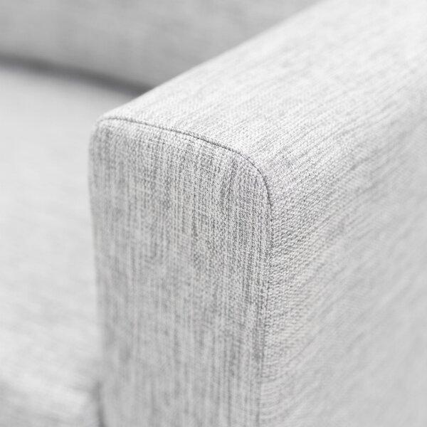 Sofa ogrodowa 2 osobowa MARABELLA szara nowoczesna aluminiowa
