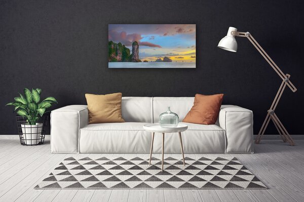 Obraz canvas na ścianę Szczyty Gór nad Zatoką