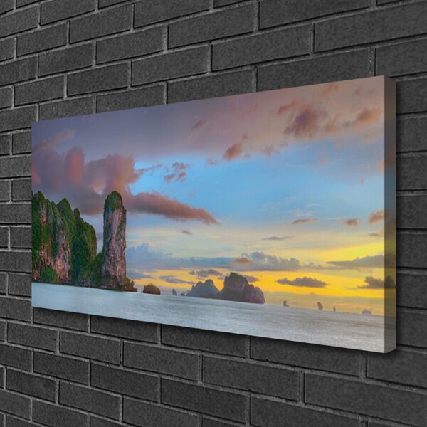Obraz canvas na ścianę Szczyty Gór nad Zatoką