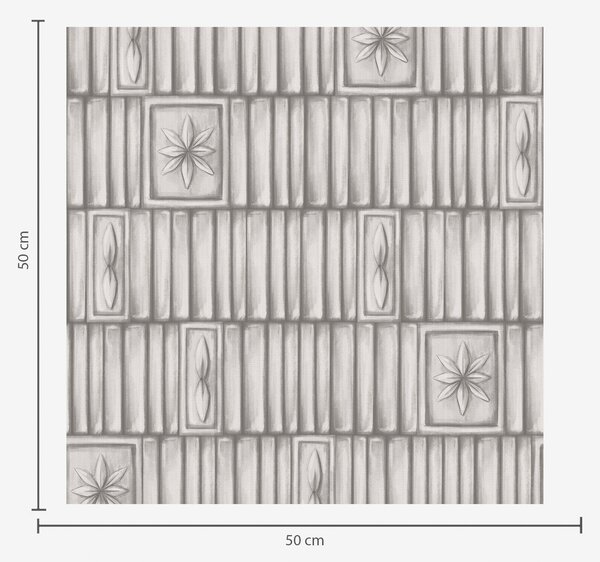 Tapety Pionowe panele reliefowe z graficznymi wstawkami kwiatowymi, Tapety Abstrakcyjne, a01058 : Uwalls.pl