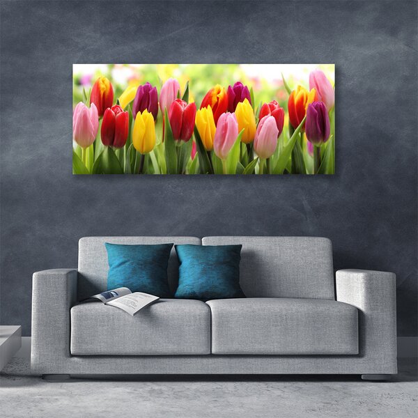 Obraz canvas Pastelowy Bukiet Tulipanów