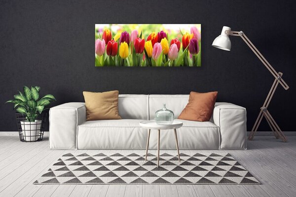 Obraz canvas Pastelowy Bukiet Tulipanów