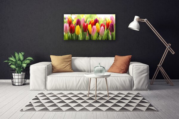 Obraz canvas Pastelowy Bukiet Tulipanów