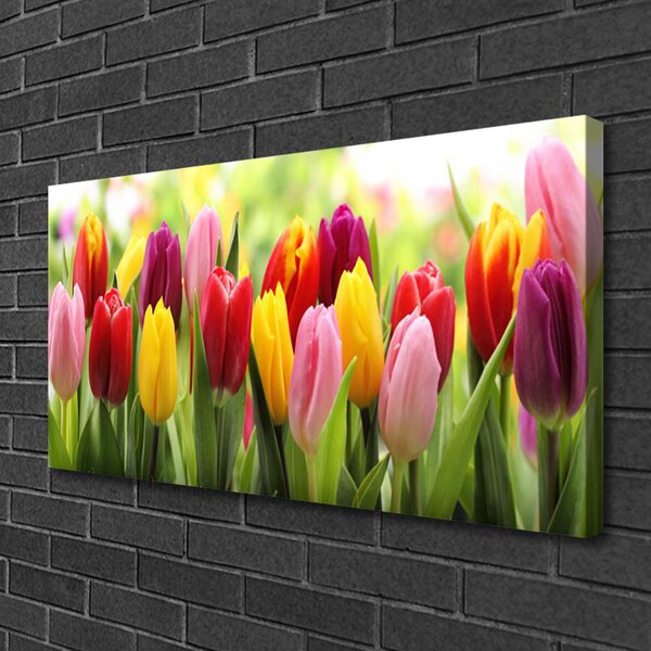Obraz canvas Pastelowy Bukiet Tulipanów