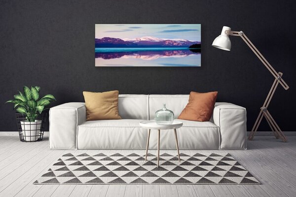 Obraz canvas na ścianę Krystaliczne Jezioro w Górach