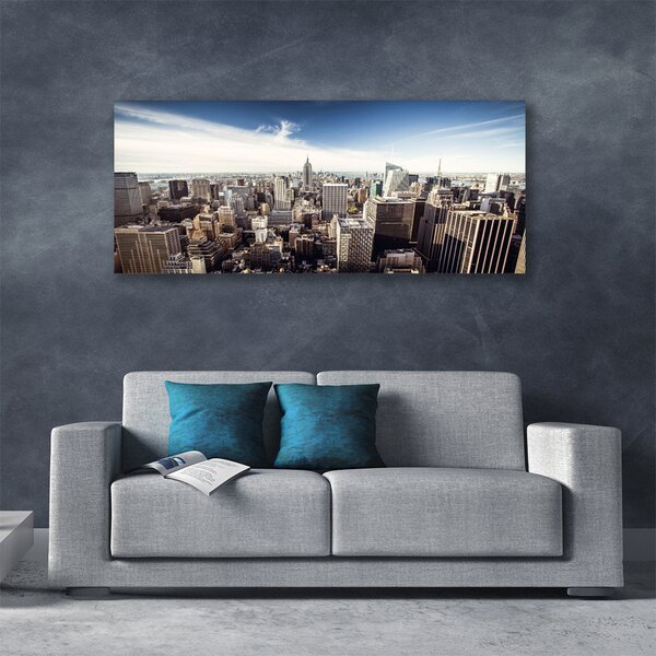 Obraz canvas Panorama Miejskich Drapaczy Chmur