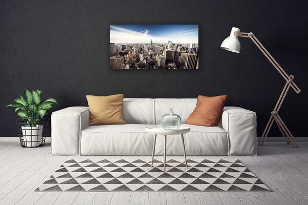 Obraz canvas Panorama Miejskich Drapaczy Chmur