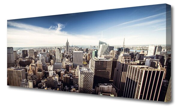 Obraz canvas Panorama Miejskich Drapaczy Chmur