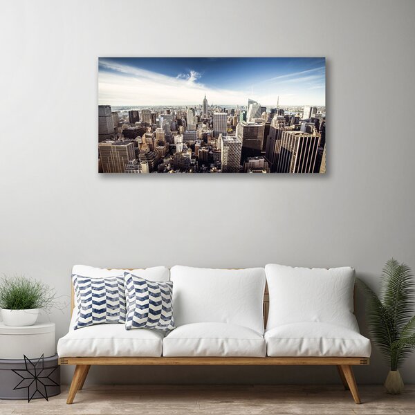 Obraz canvas Panorama Miejskich Drapaczy Chmur