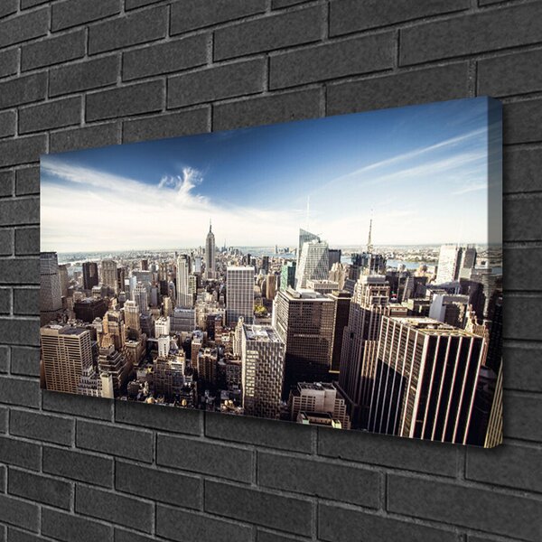 Obraz canvas Panorama Miejskich Drapaczy Chmur