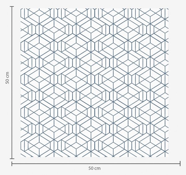Tapety Białe tło z niebieskimi trójwymiarowymi geometrycznymi sześcianami, Tapety Abstrakcyjne, a01067 : Uwalls.pl