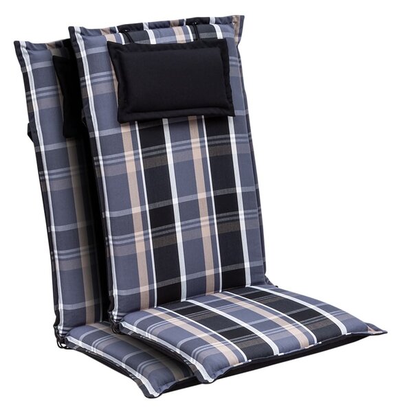 Blumfeldt Elbe, poduszka na krzesło ogrodowe z wysokim oparciem, poduszka na fotel ogrodowy, Dralon, 50 x 120 x 8 cm