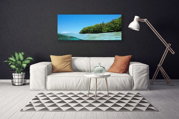 Obraz canvas Samotne Drzewo nad Morzem