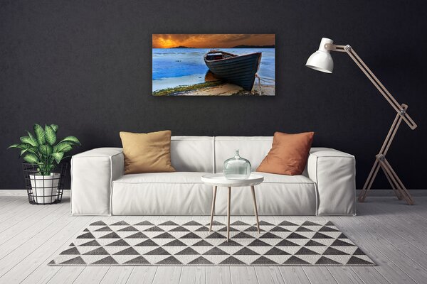 Obraz canvas Łodzie na Piaszczystym Brzegu