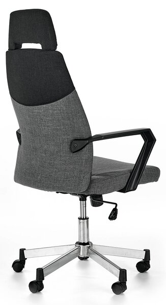 Nowoczesny szary do biurka fotel obrotowy materiałowy Z8-L36